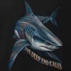 "The Deep End Calls" Men's Oversized Heavyweight Crewneck T-Shirt