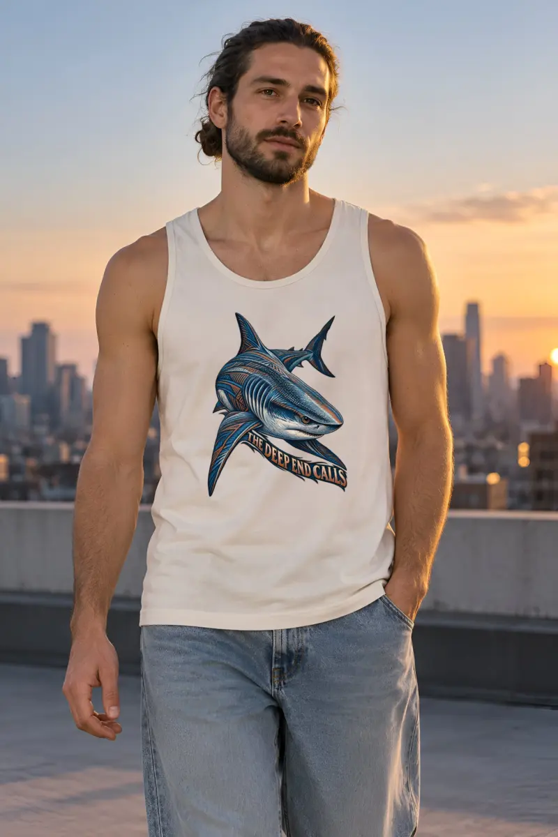 "The Deep End Calls" Unisex Jersey Tank