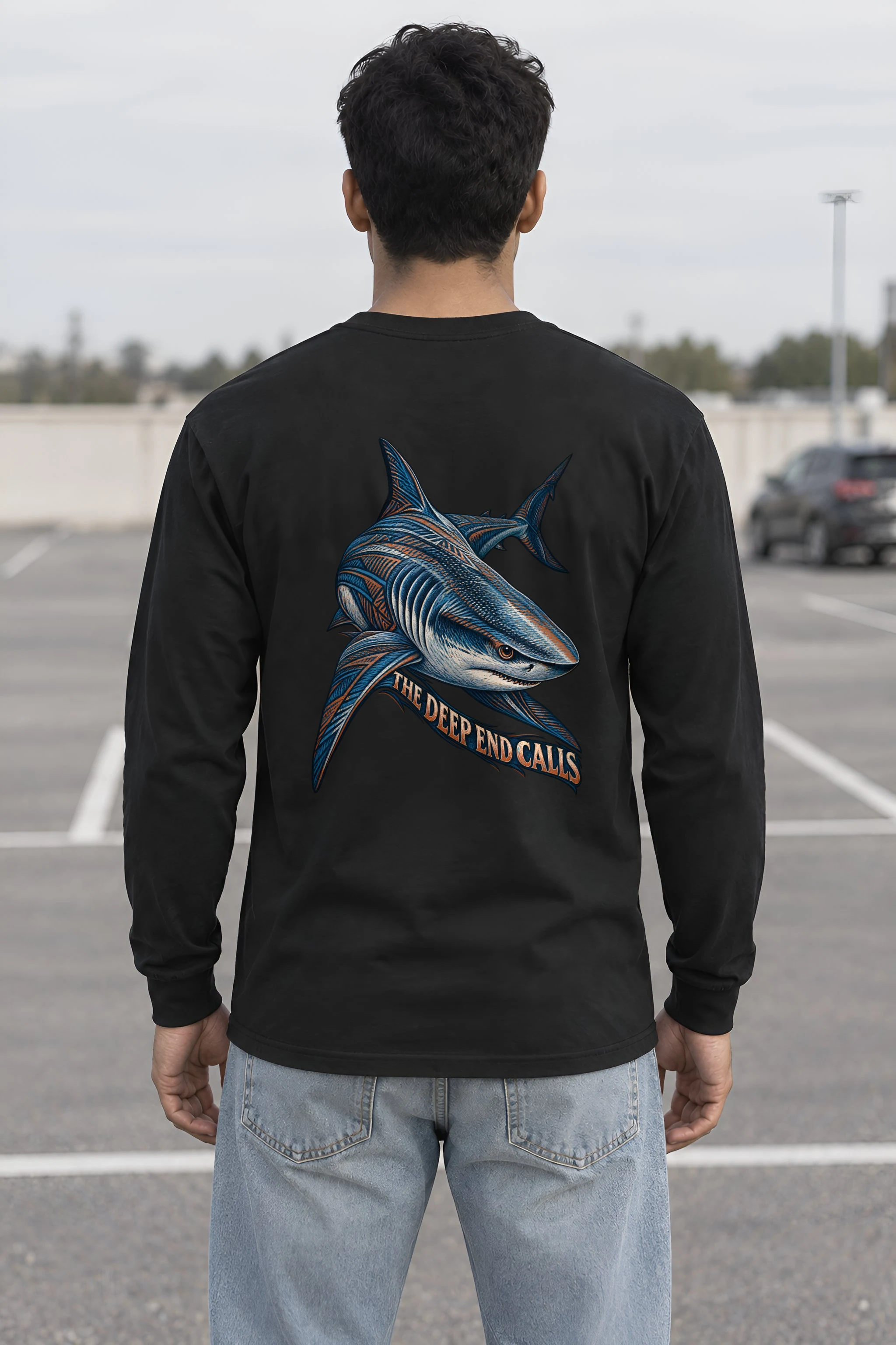"The Deep End Calls" Unisex Longsleeve T-shirt