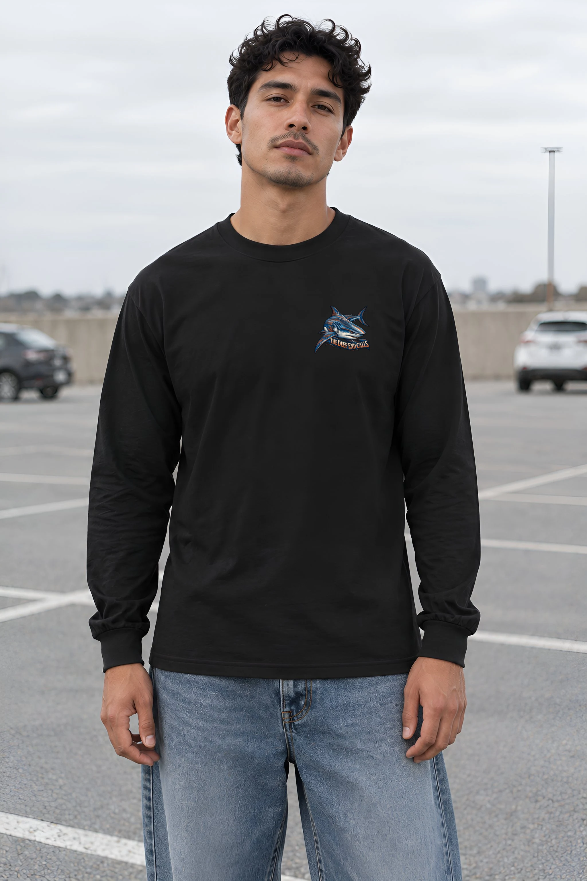 "The Deep End Calls" Unisex Longsleeve T-shirt
