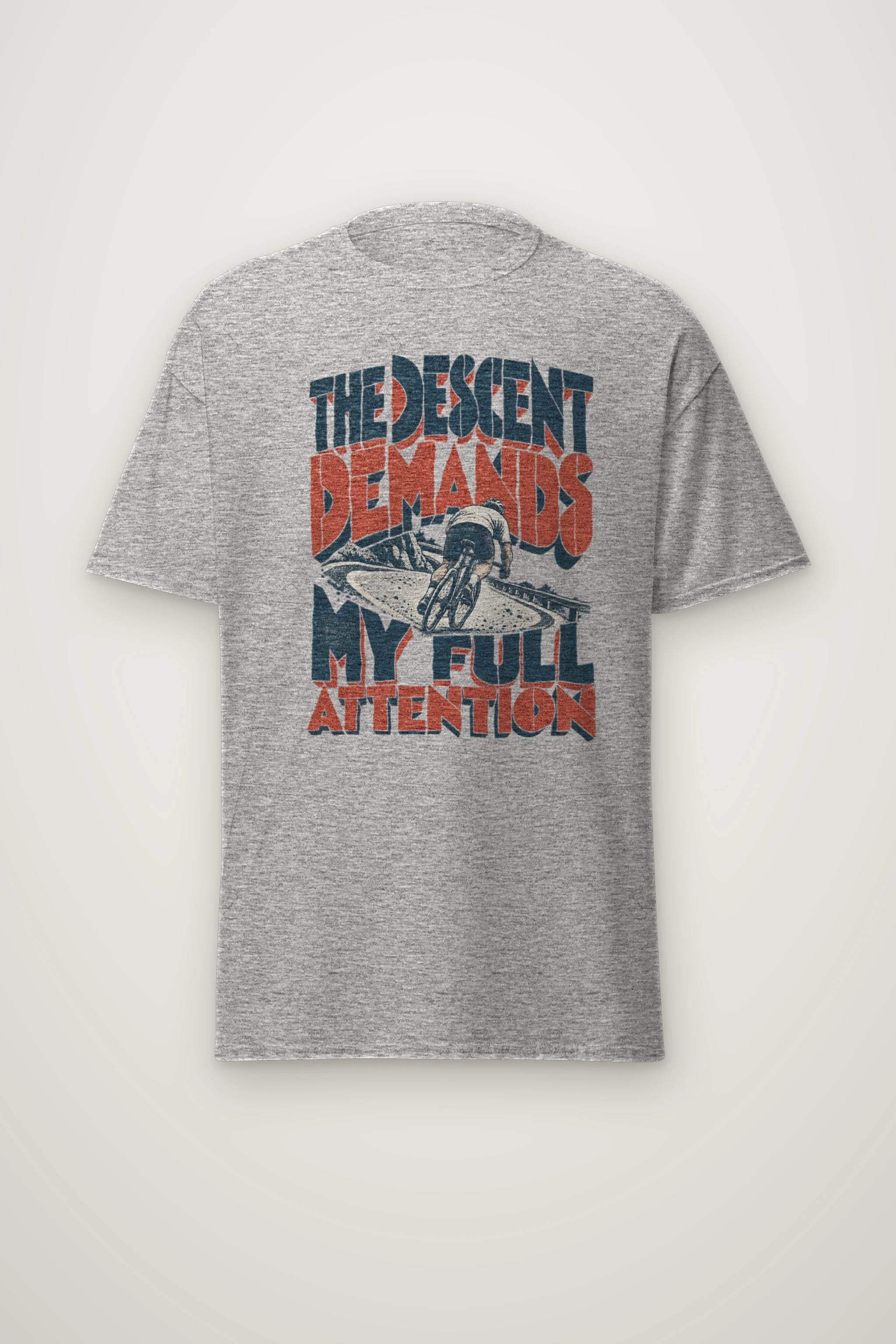 "The Descent Demands My Full Attention" Heavyweight Unisex Crewneck T-shirt