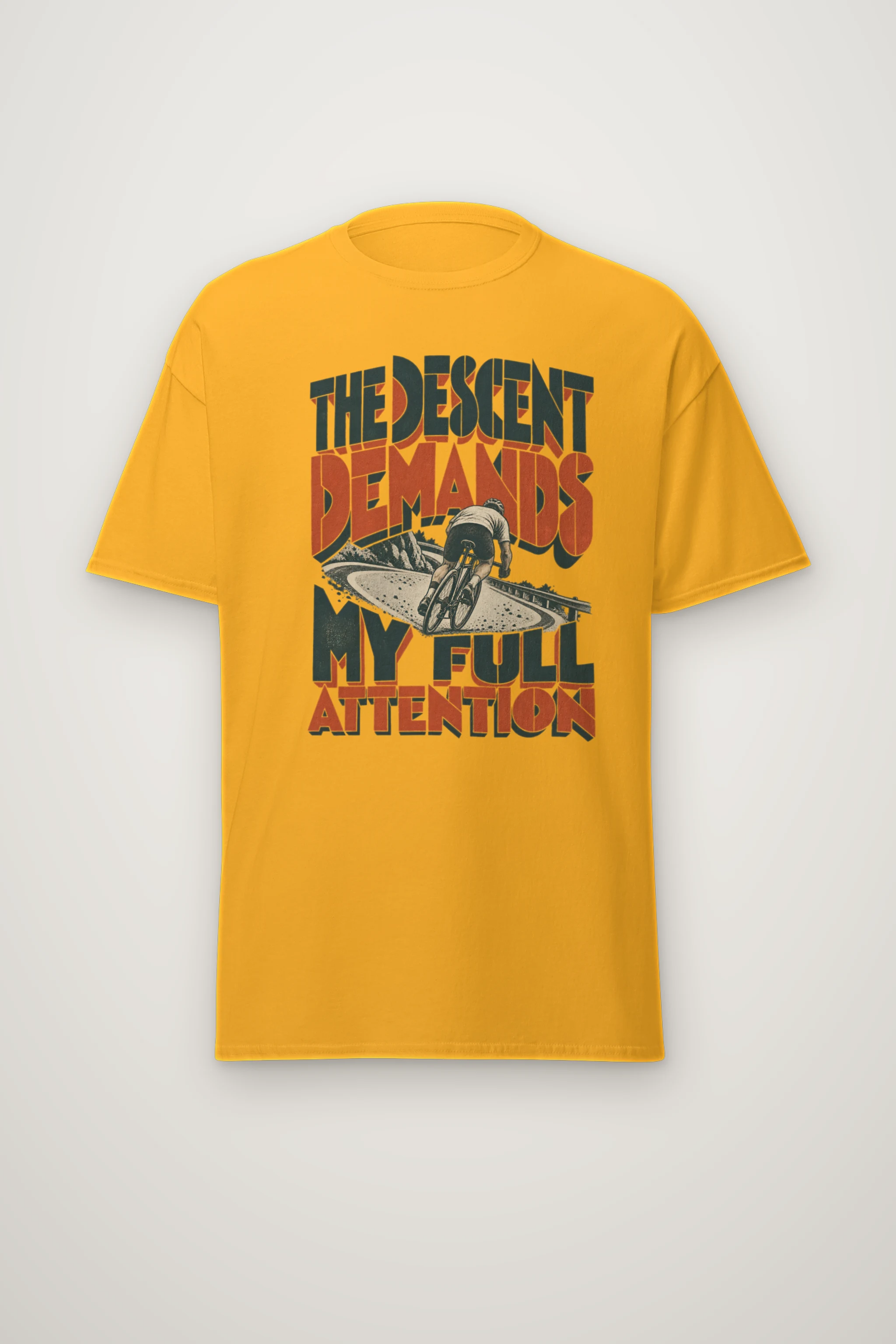 "The Descent Demands My Full Attention" Heavyweight Unisex Crewneck T-shirt