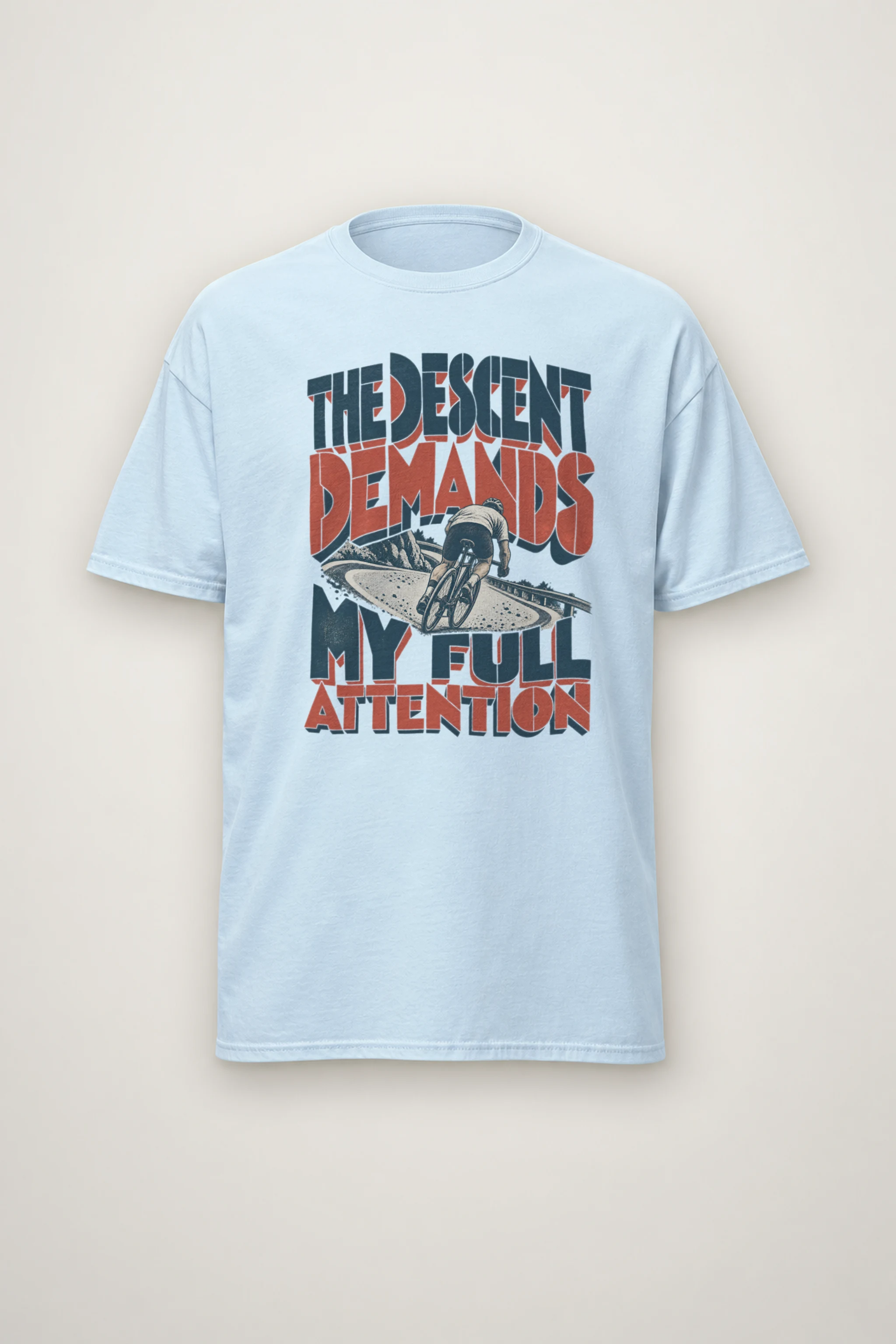 "The Descent Demands My Full Attention" Heavyweight Unisex Crewneck T-shirt