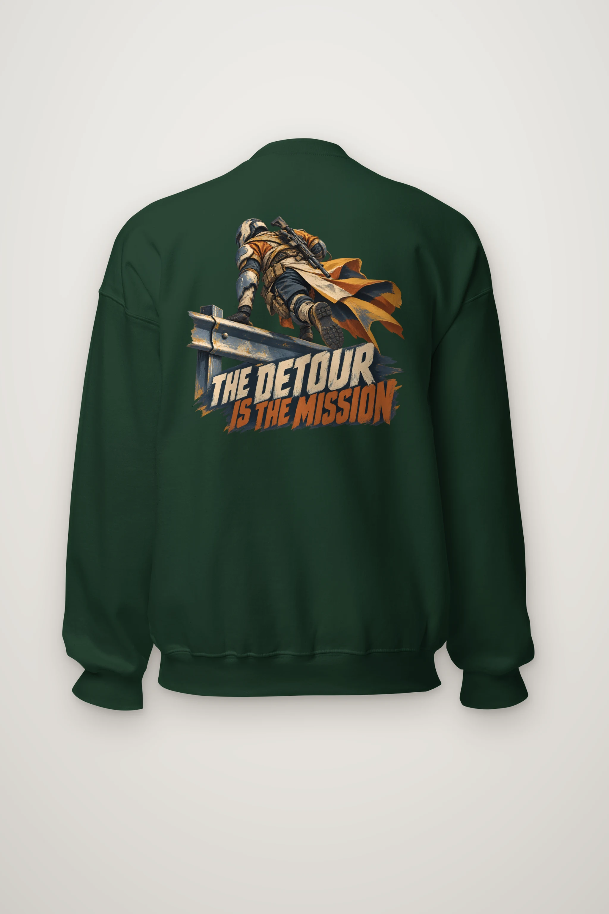 "The Detour Is the Mission" Heavy Blend Unisex Crewneck Sweatshirt