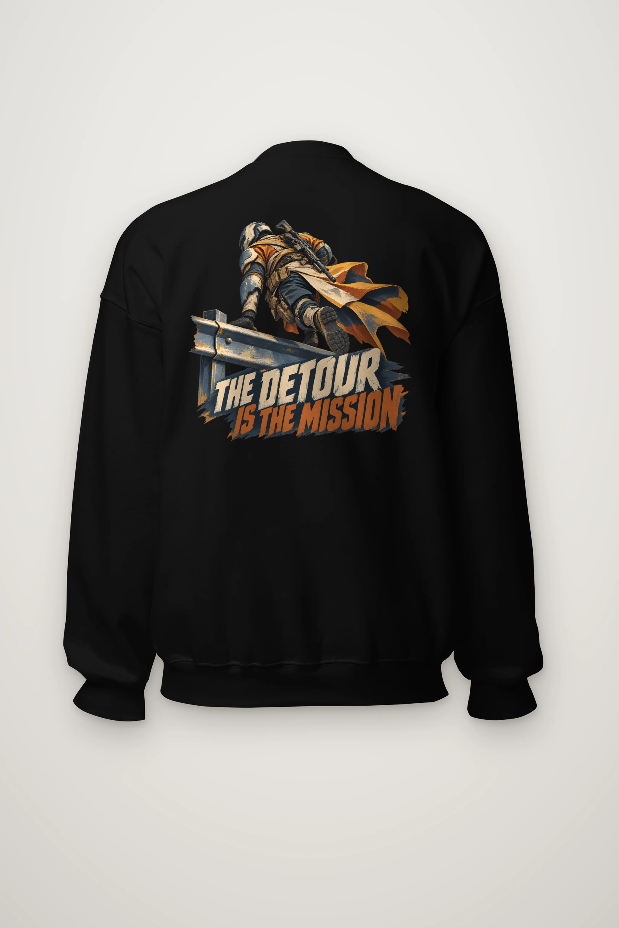 "The Detour Is the Mission" Heavy Blend Unisex Crewneck Sweatshirt
