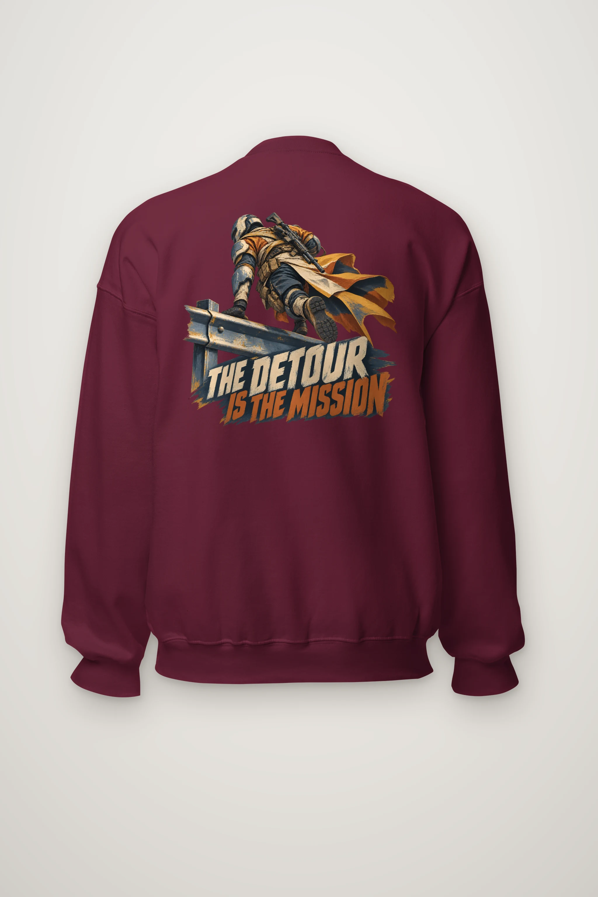 "The Detour Is the Mission" Heavy Blend Unisex Crewneck Sweatshirt