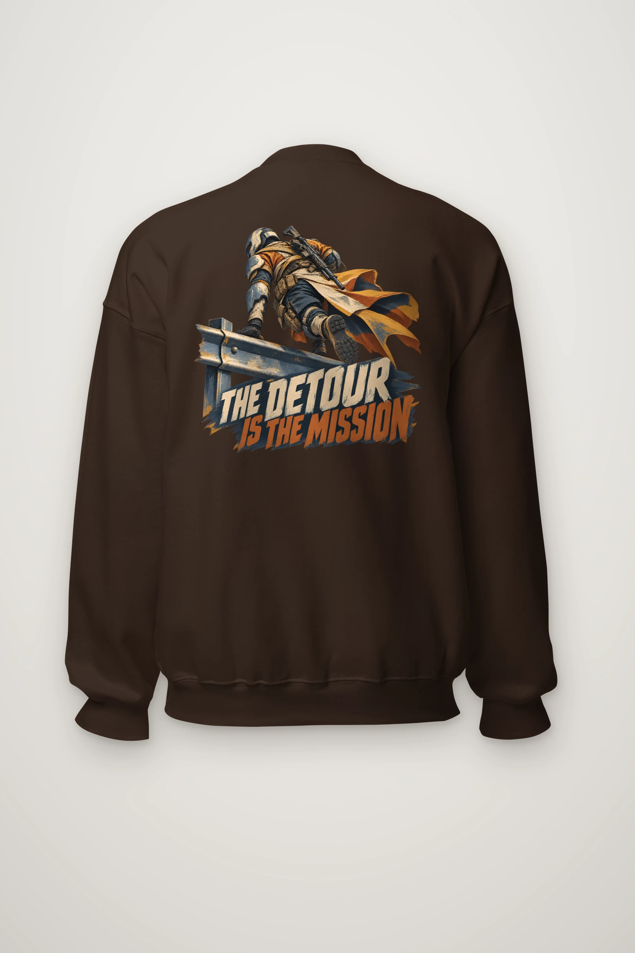"The Detour Is the Mission" Heavy Blend Unisex Crewneck Sweatshirt