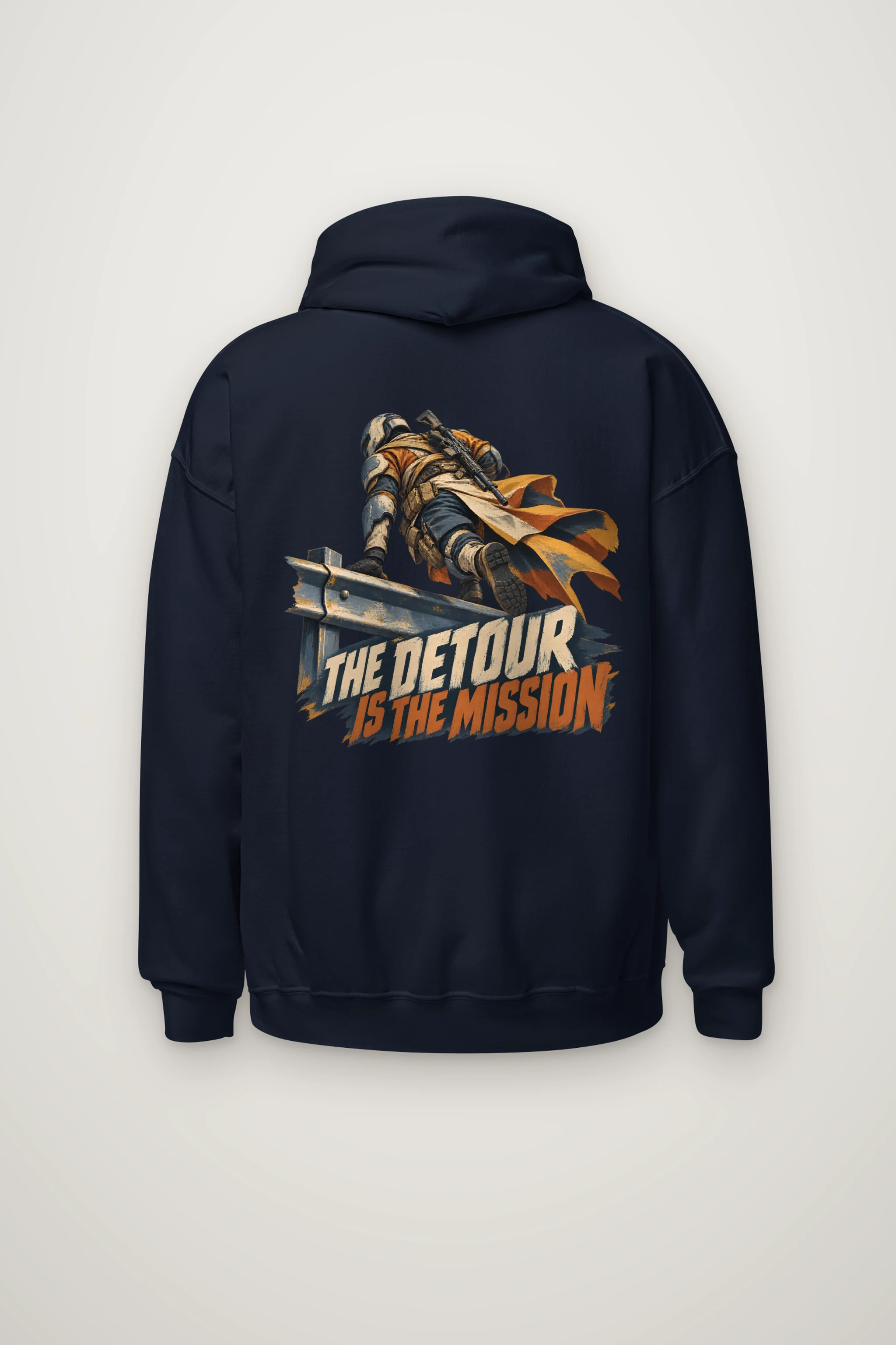 "The Detour Is the Mission" Heavy Blend Unisex Pullover Hoodie