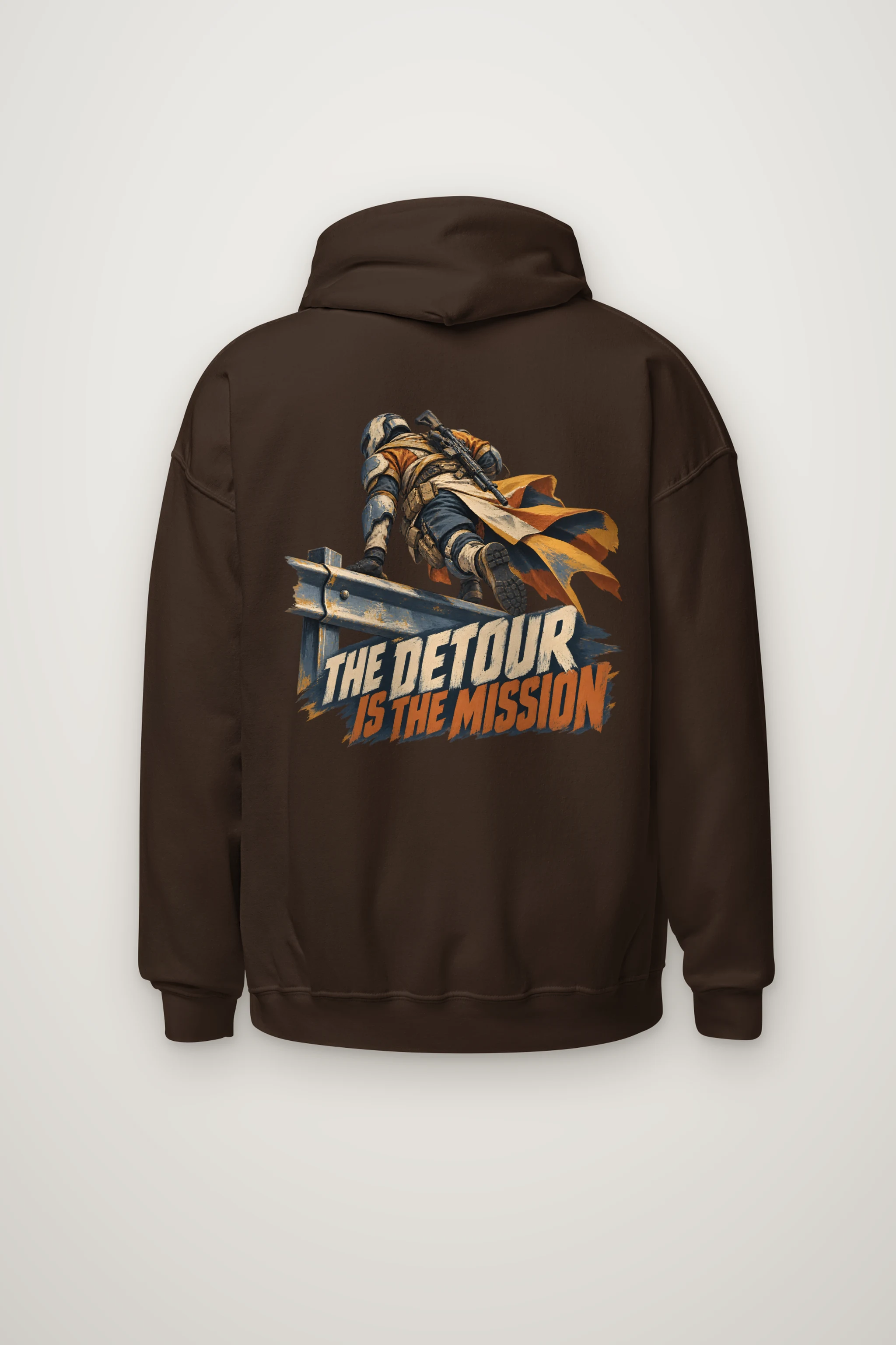 "The Detour Is the Mission" Heavy Blend Unisex Pullover Hoodie