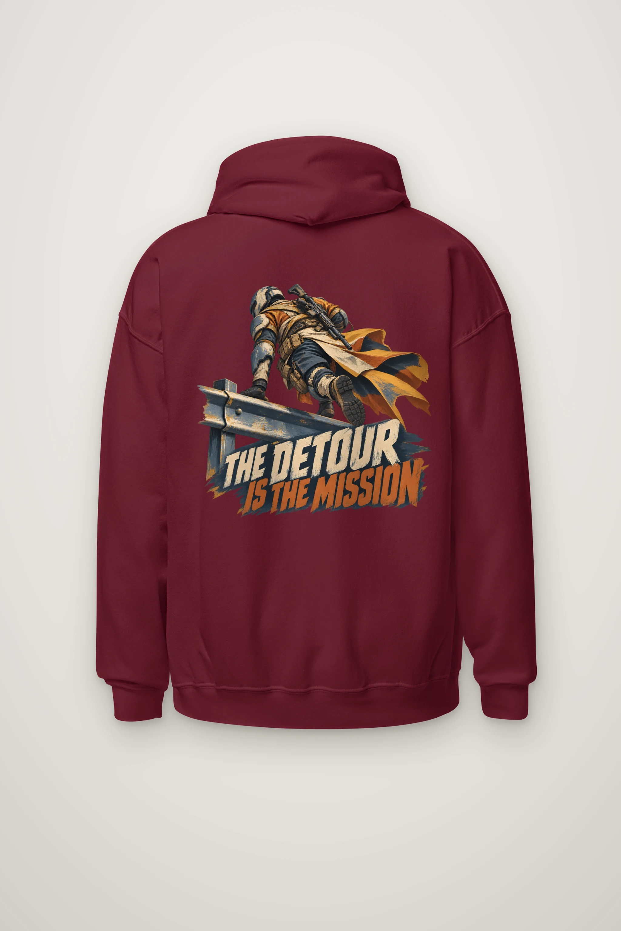 "The Detour Is the Mission" Heavy Blend Unisex Pullover Hoodie