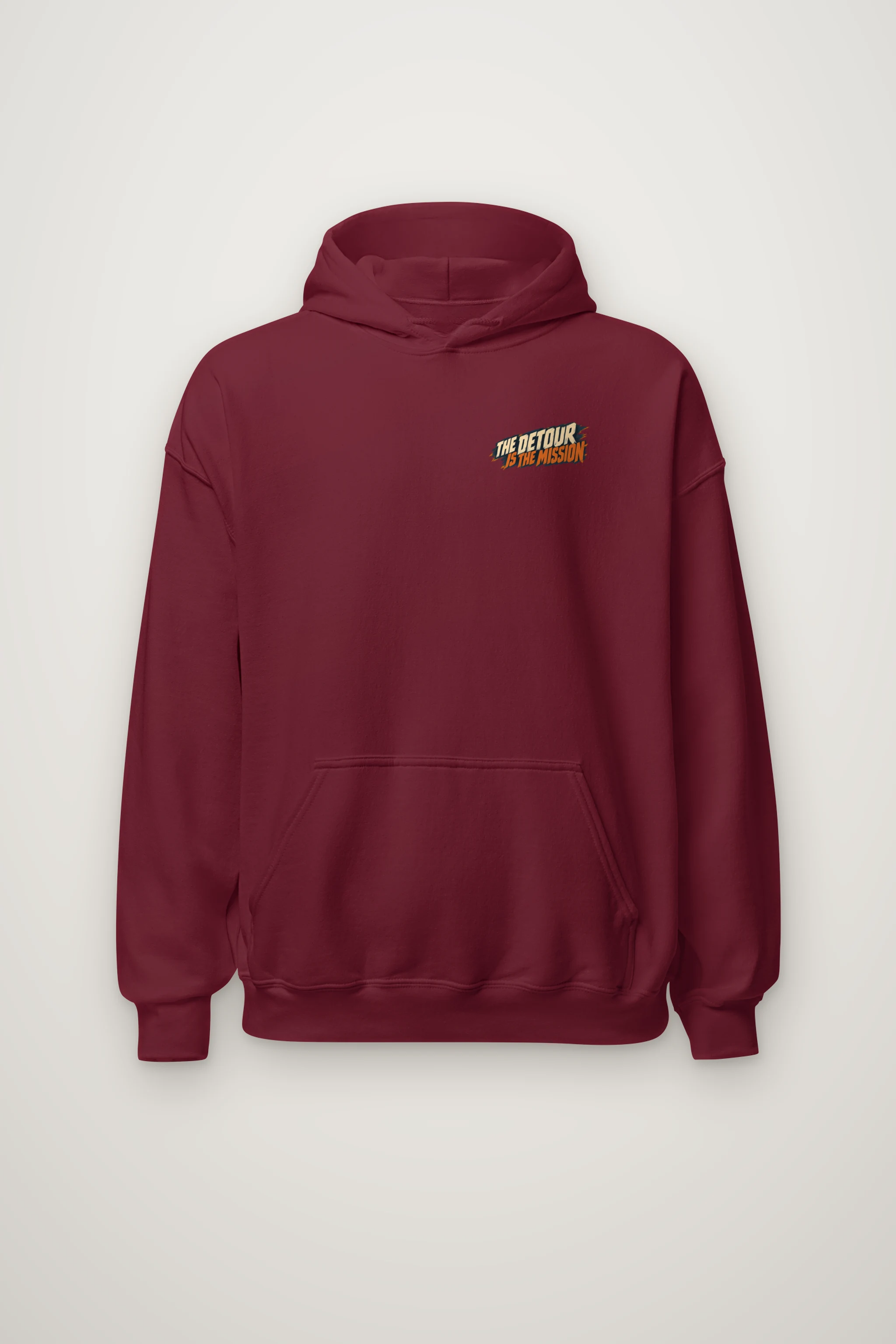 "The Detour Is the Mission" Heavy Blend Unisex Pullover Hoodie