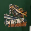 "The Detour Is the Mission" Heavyweight Unisex Crewneck T-shirt