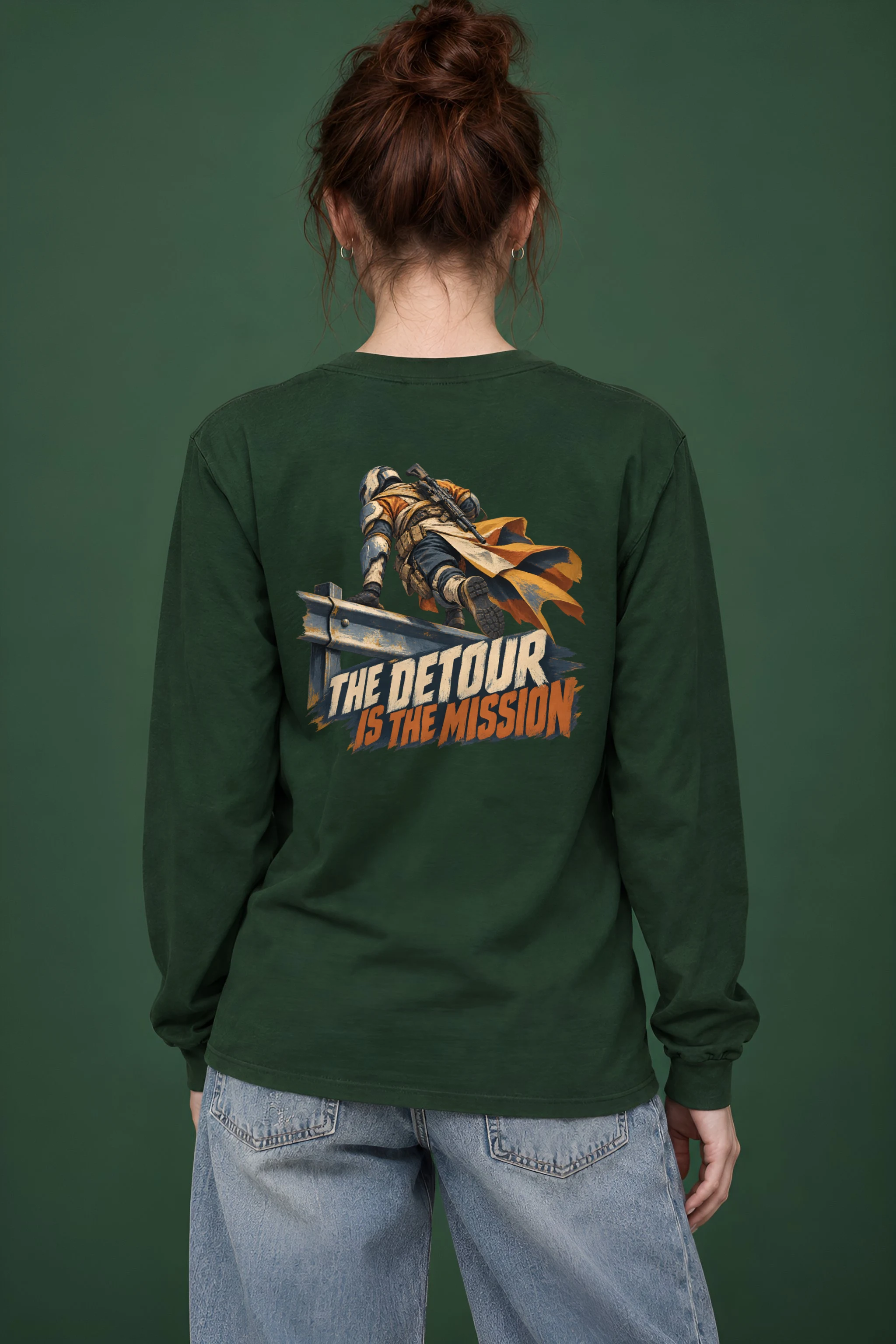 "The Detour Is the Mission" Unisex Longsleeve T-shirt