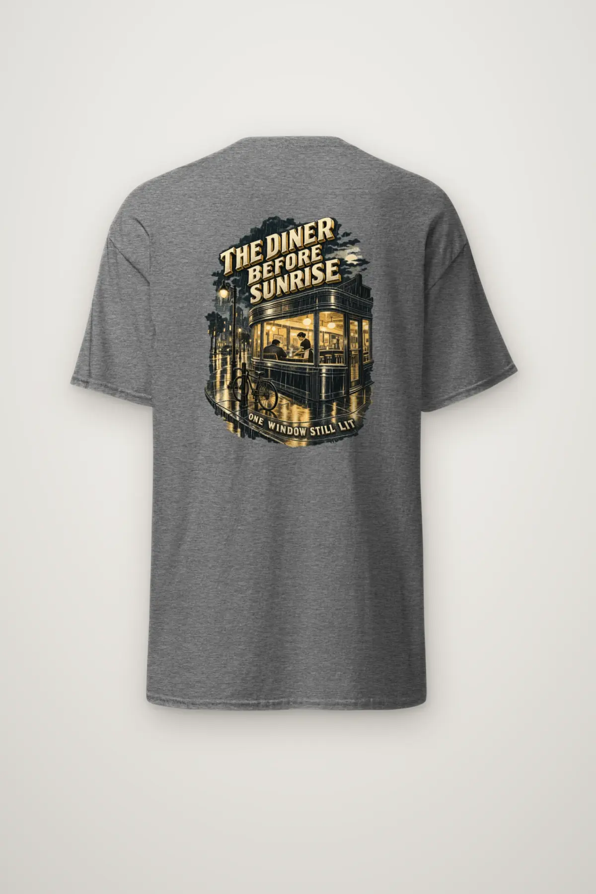 "The Diner Before Sunrise" Heavyweight Unisex Crewneck T-shirt