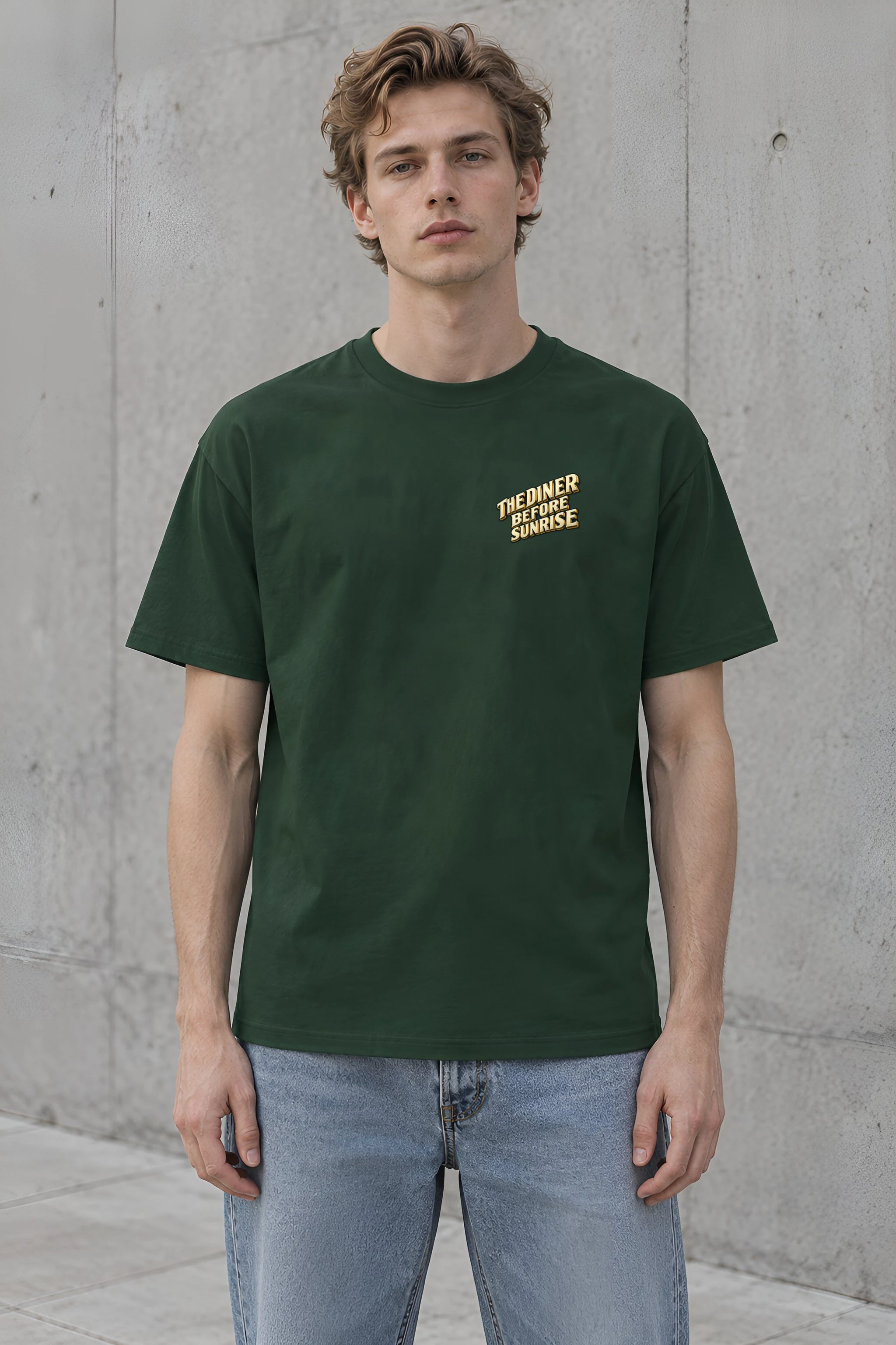 "The Diner Before Sunrise" Heavyweight Unisex Crewneck T-shirt