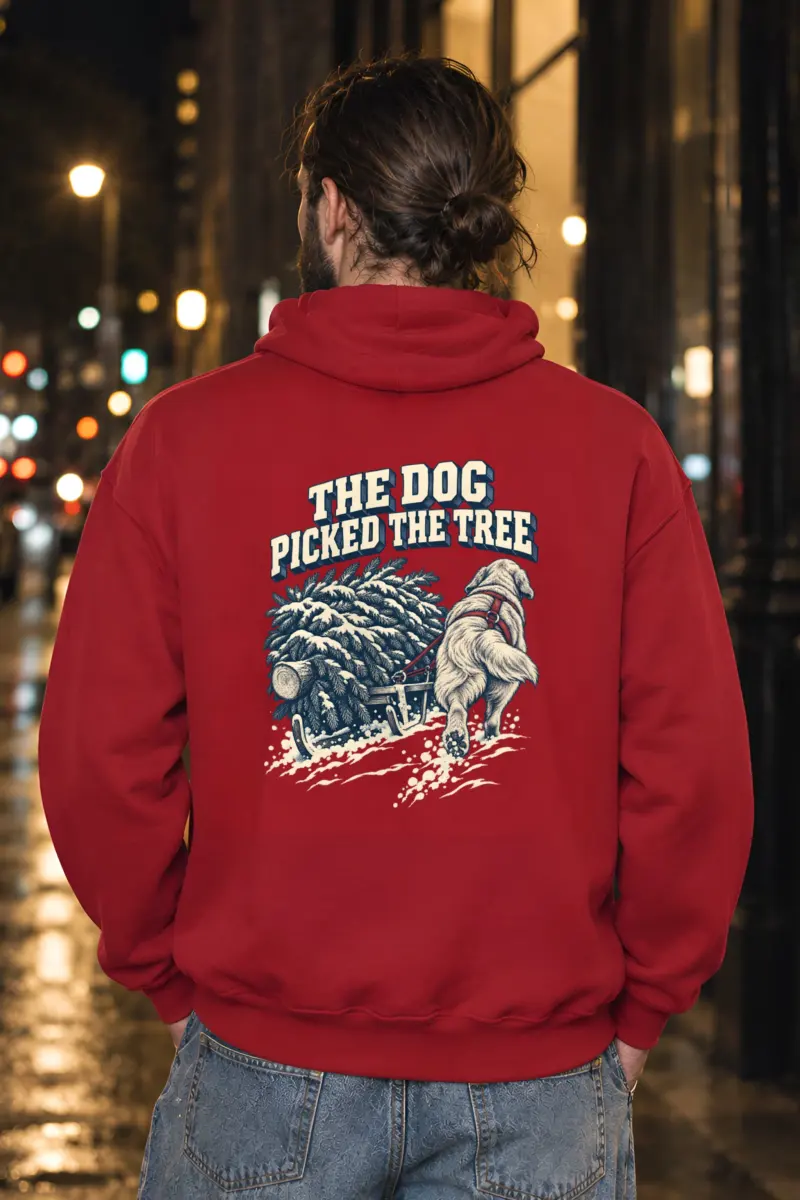 "The Dog Picked the Tree" Heavy Blend Unisex Pullover Hoodie