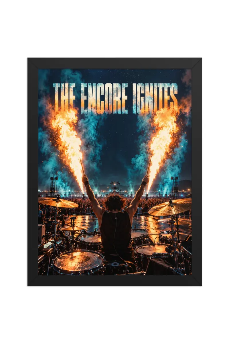 “The Encore Ignites” Premium Wooden Framed Poster