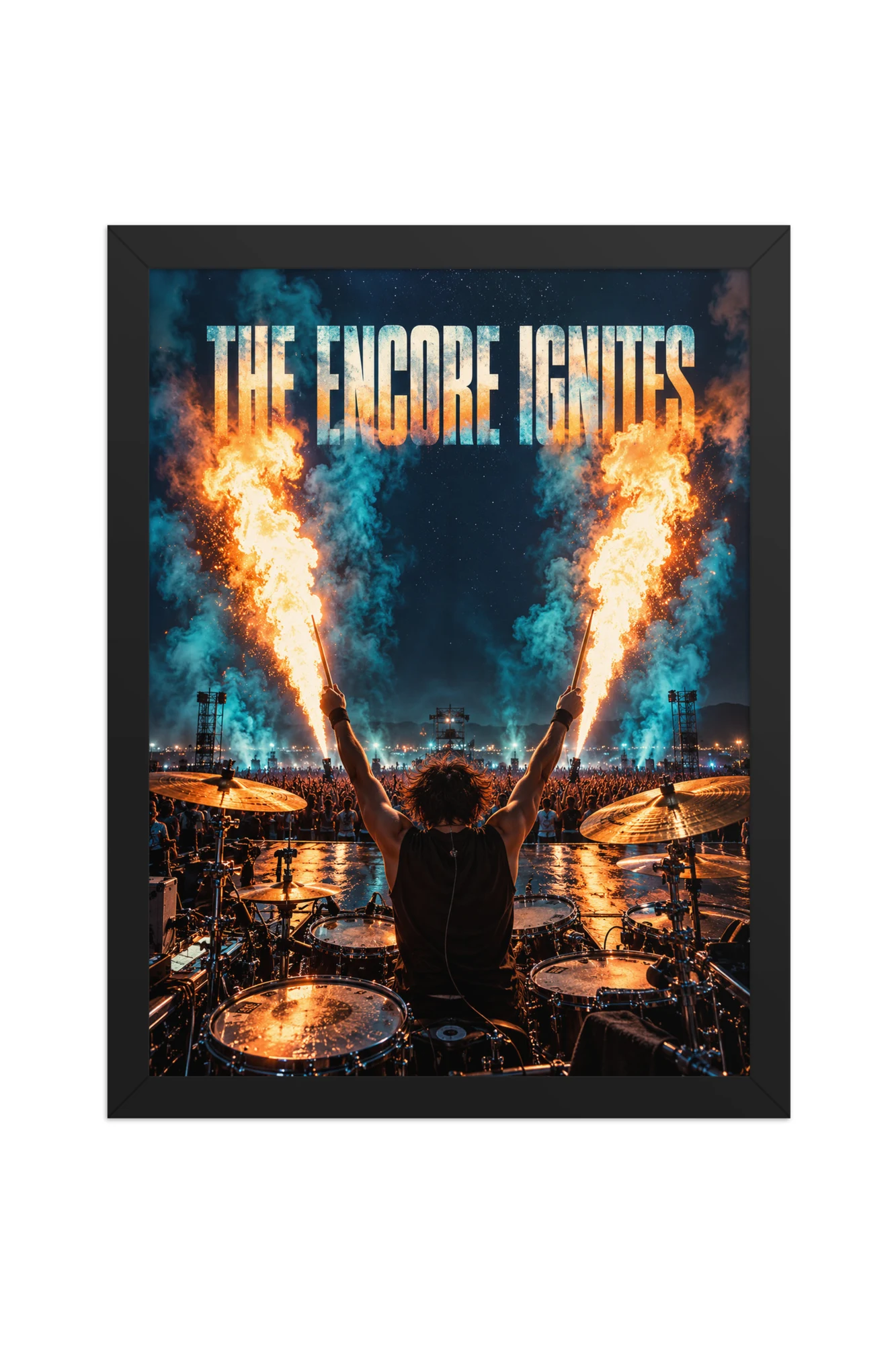 "The Encore Ignites" Premium Wooden Framed Poster