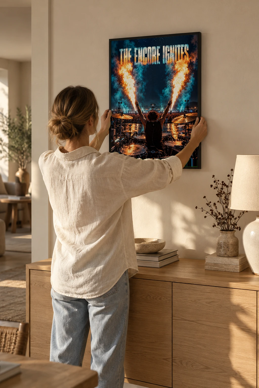 "The Encore Ignites" Premium Wooden Framed Poster