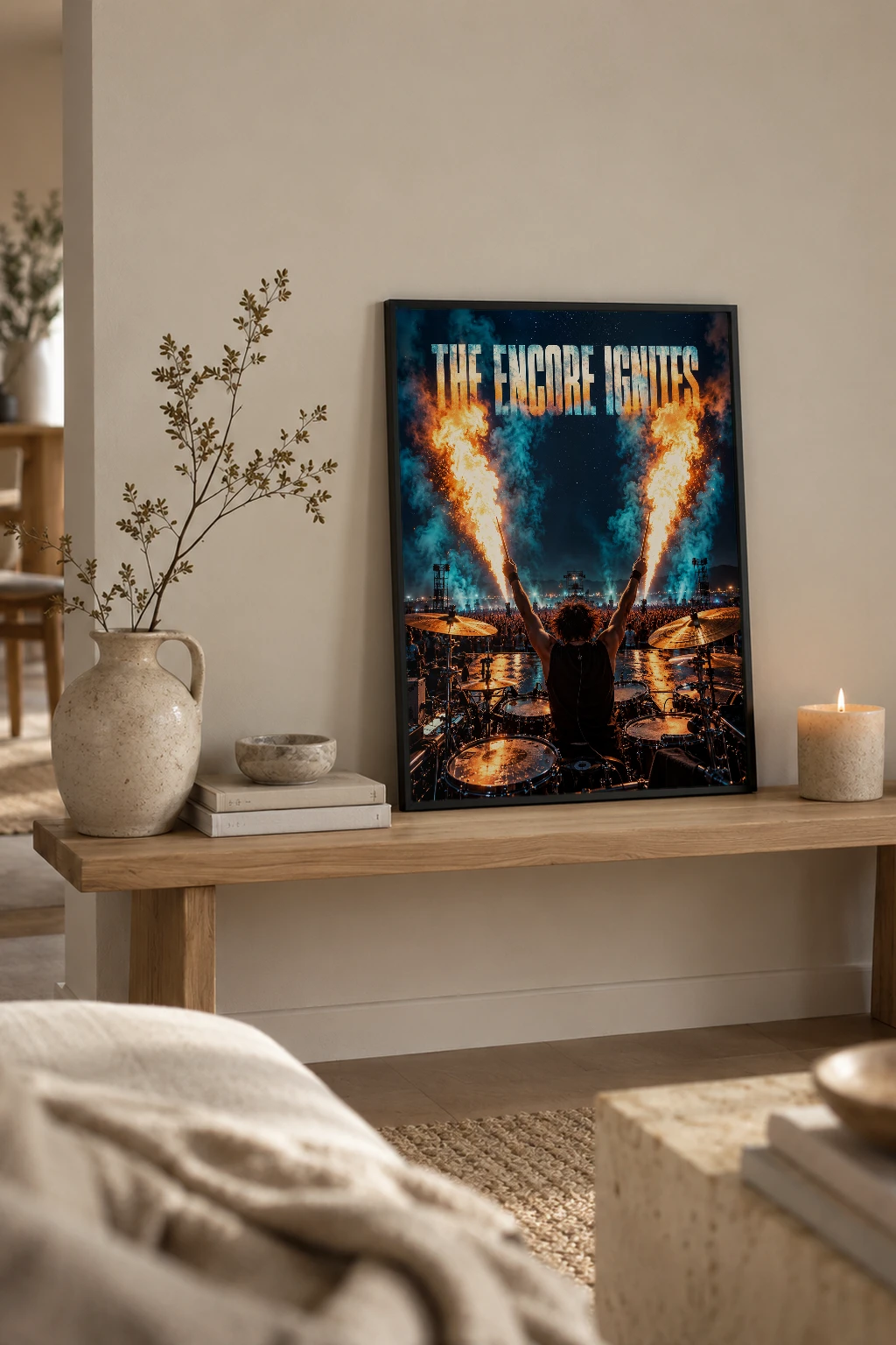 "The Encore Ignites" Premium Wooden Framed Poster