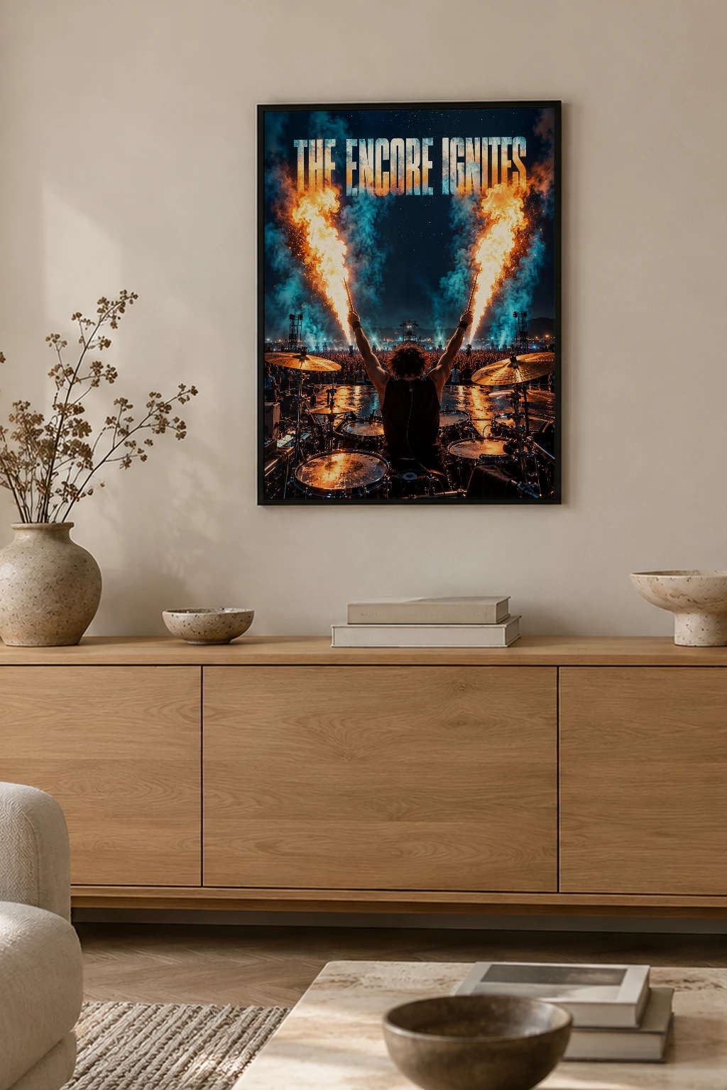 "The Encore Ignites" Premium Wooden Framed Poster
