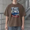 "The End Needs a Minute" Men's Oversized Heavyweight Crewneck T-Shirt