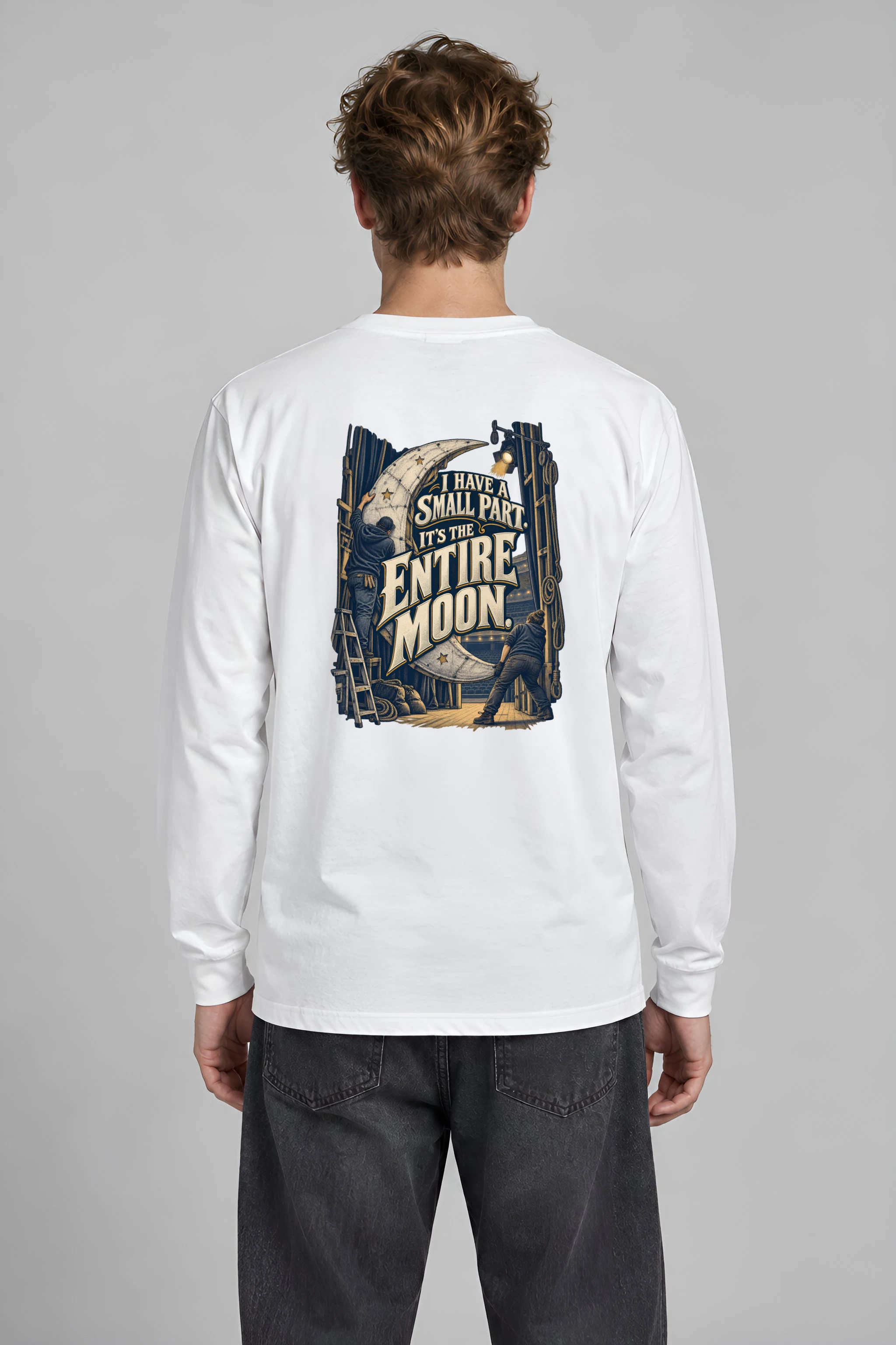 "The Entire Moon" Unisex Longsleeve T-shirt