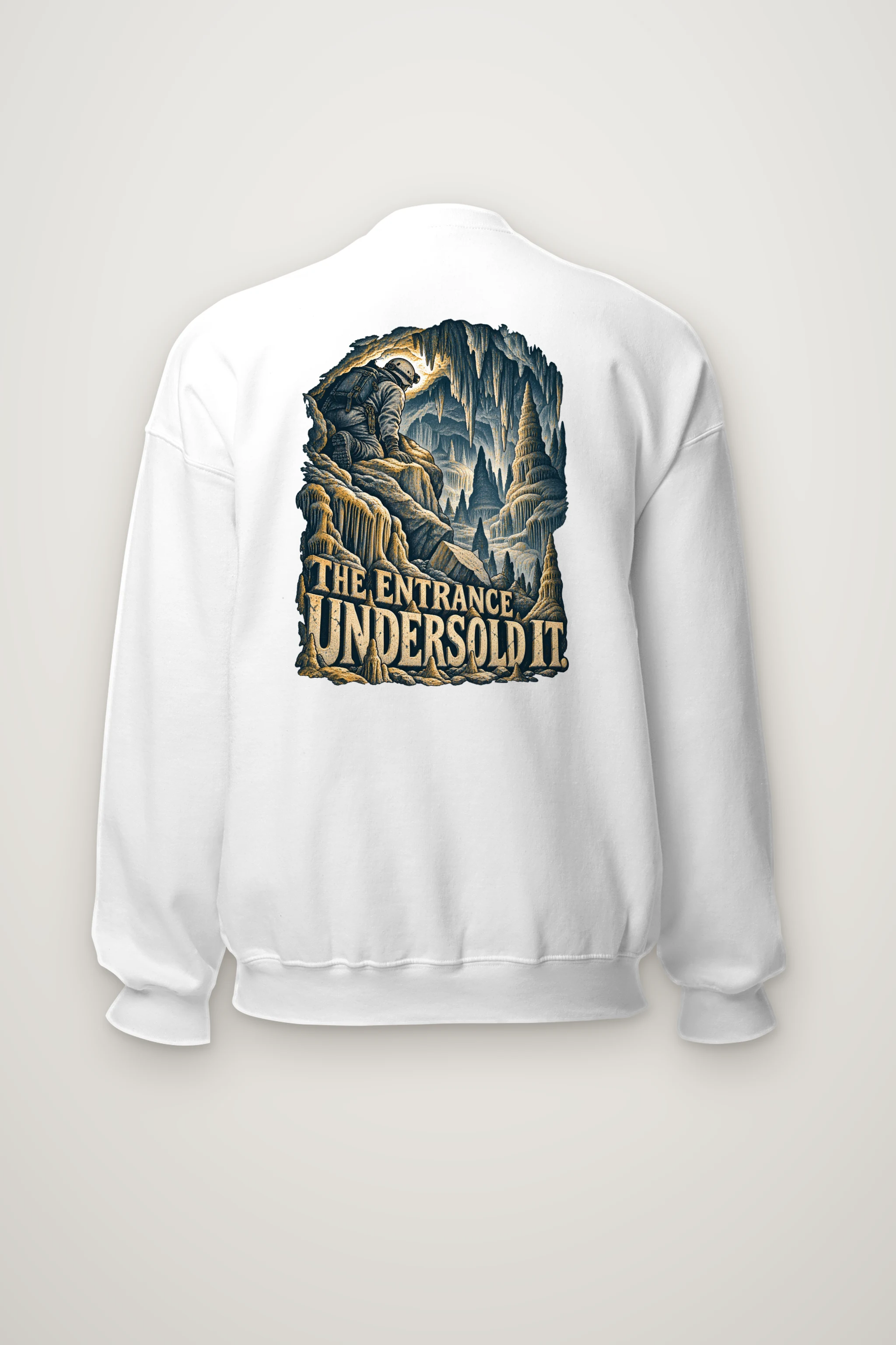 "The Entrance Undersold It" Heavy Blend Unisex Crewneck Sweatshirt
