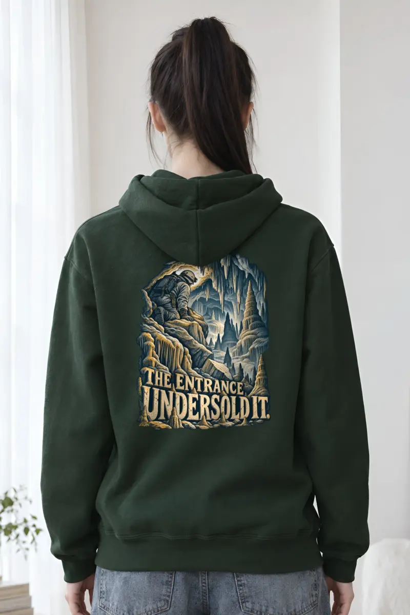 “The Entrance Undersold It” Heavy Blend Unisex Pullover Hoodie