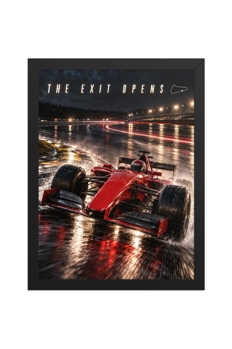 “The Exit Opens” Premium Wooden Framed Poster