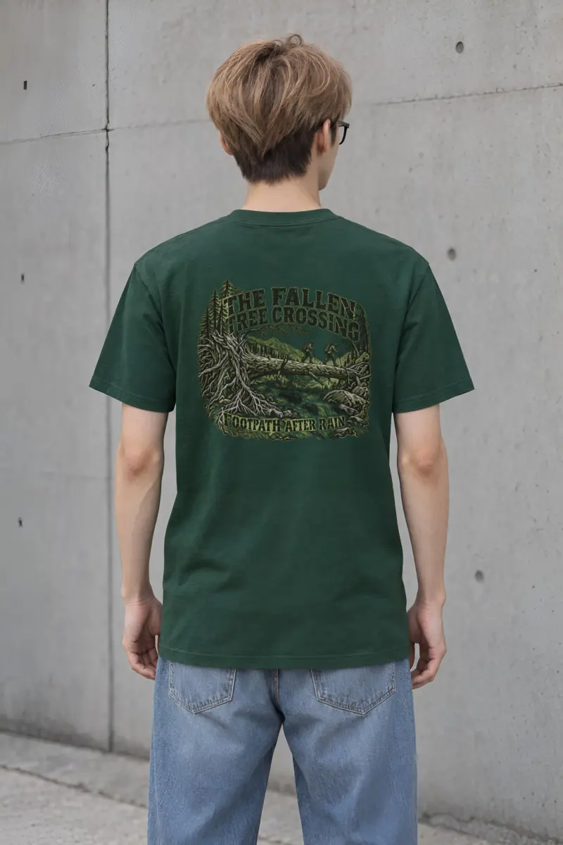 "THE FALLEN TREE CROSSING" Heavyweight Unisex Crewneck T-shirt