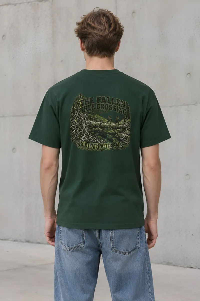 "THE FALLEN TREE CROSSING" Heavyweight Unisex Crewneck T-shirt