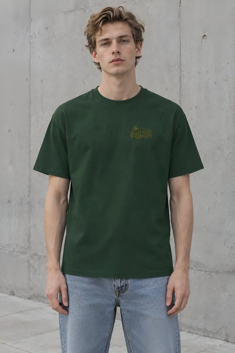 "THE FALLEN TREE CROSSING" Heavyweight Unisex Crewneck T-shirt