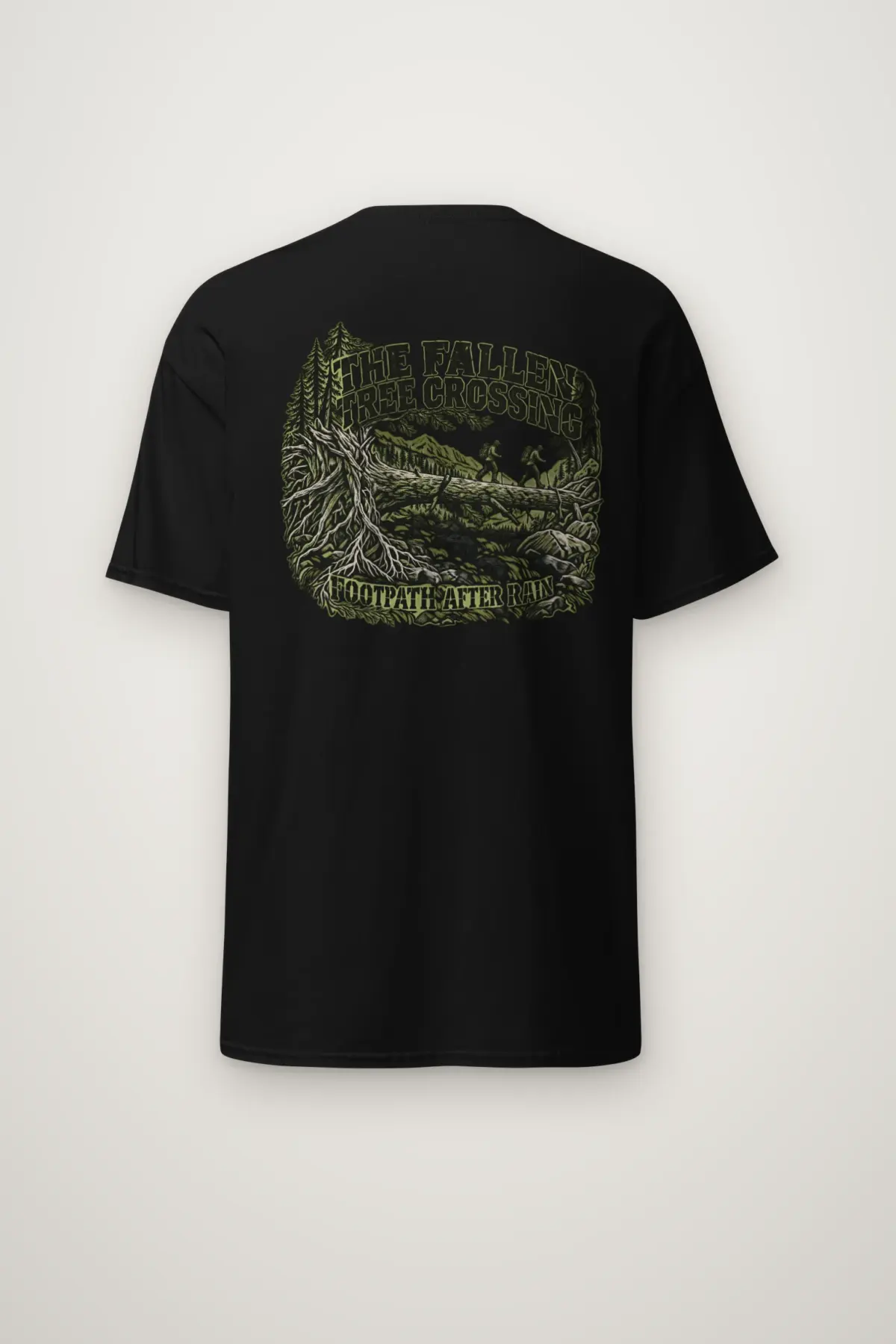 "THE FALLEN TREE CROSSING" Heavyweight Unisex Crewneck T-shirt