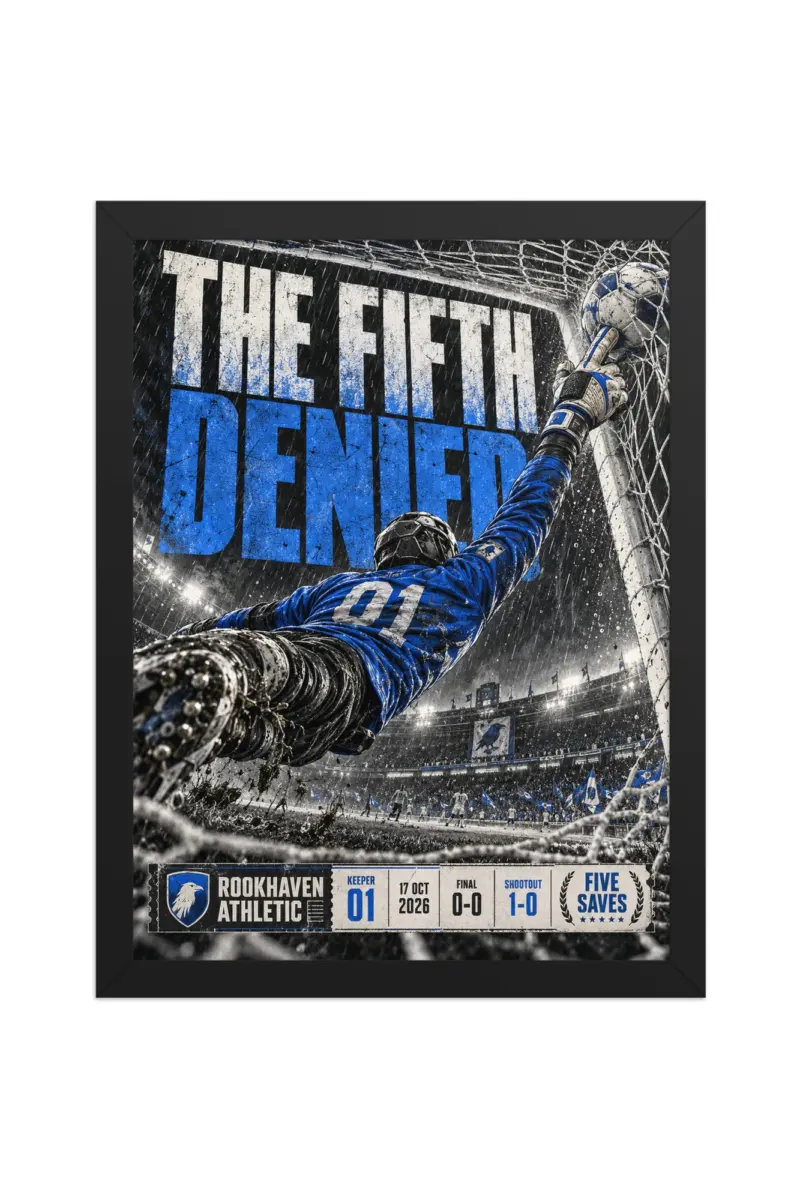 “The Fifth Denied” Premium Wooden Framed Poster