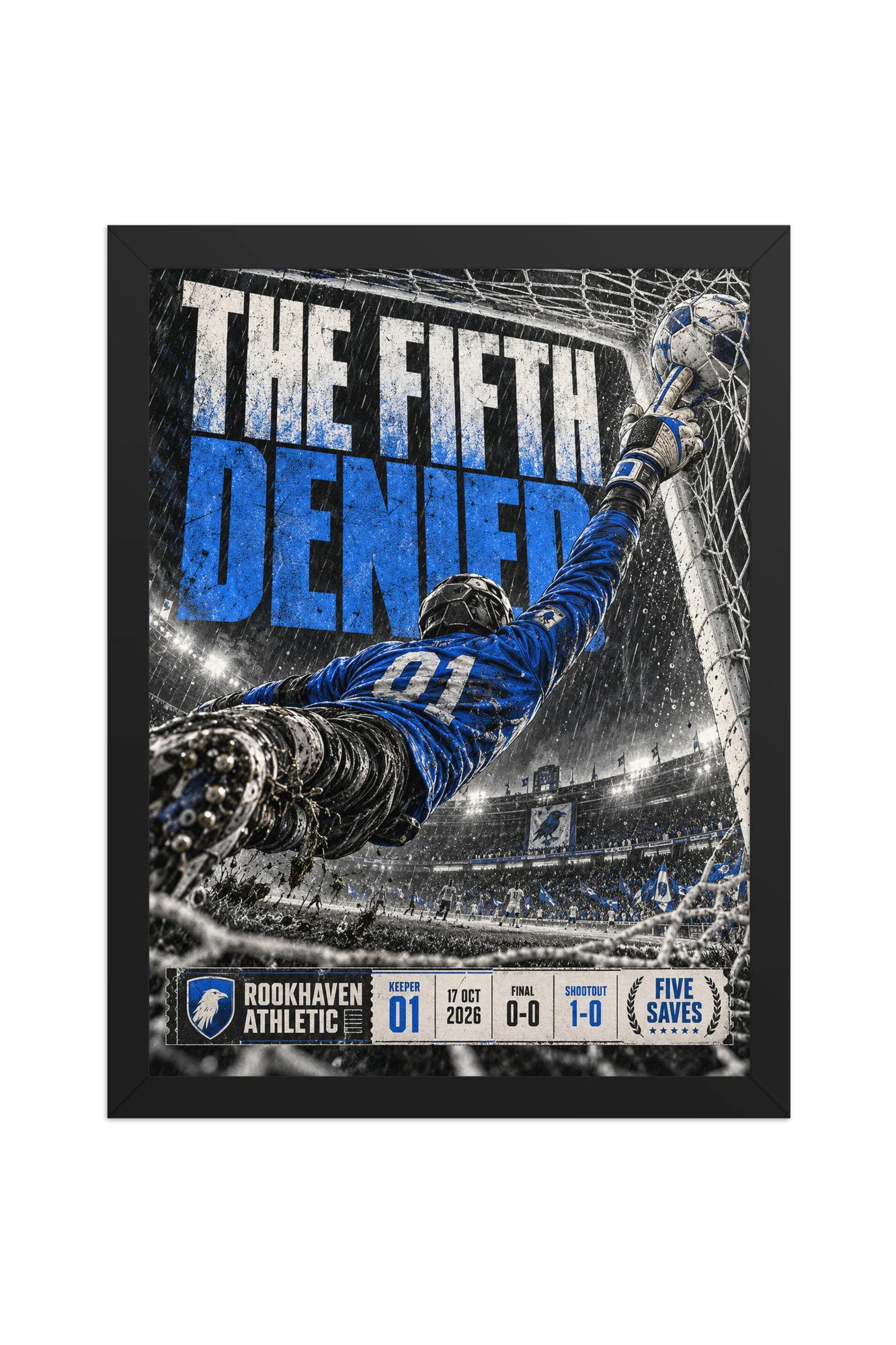 "The Fifth Denied" Premium Wooden Framed Poster