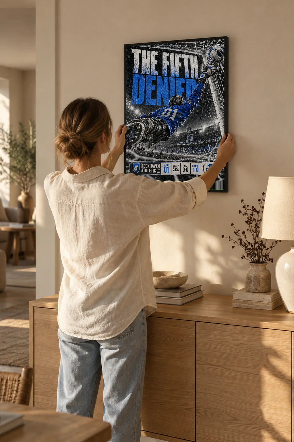 "The Fifth Denied" Premium Wooden Framed Poster