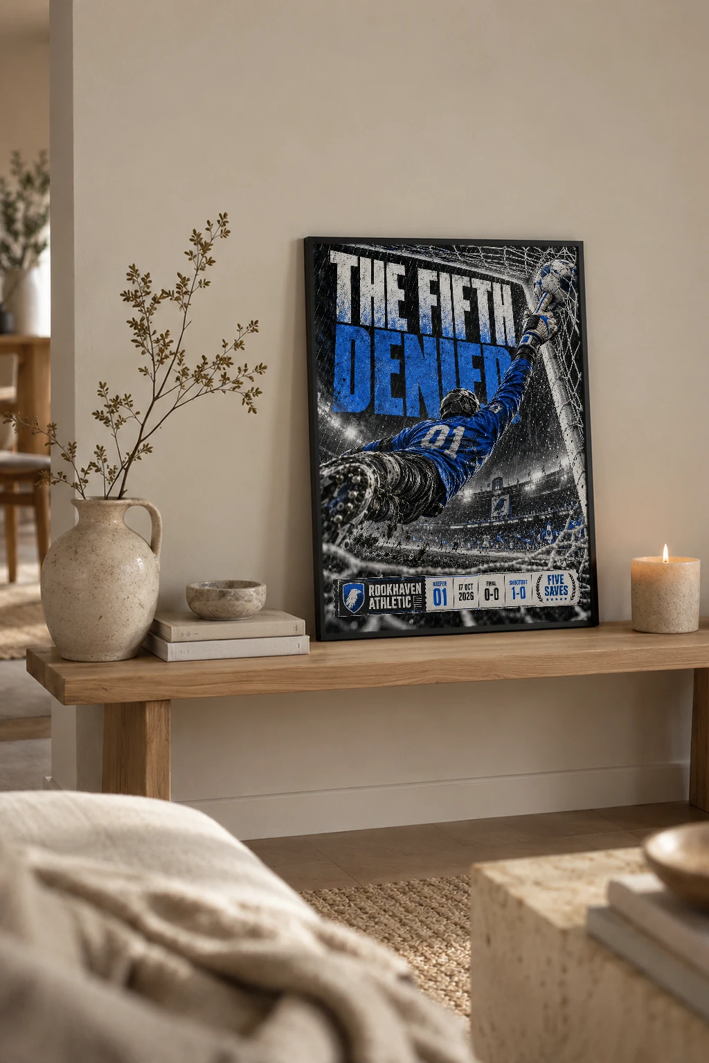 "The Fifth Denied" Premium Wooden Framed Poster