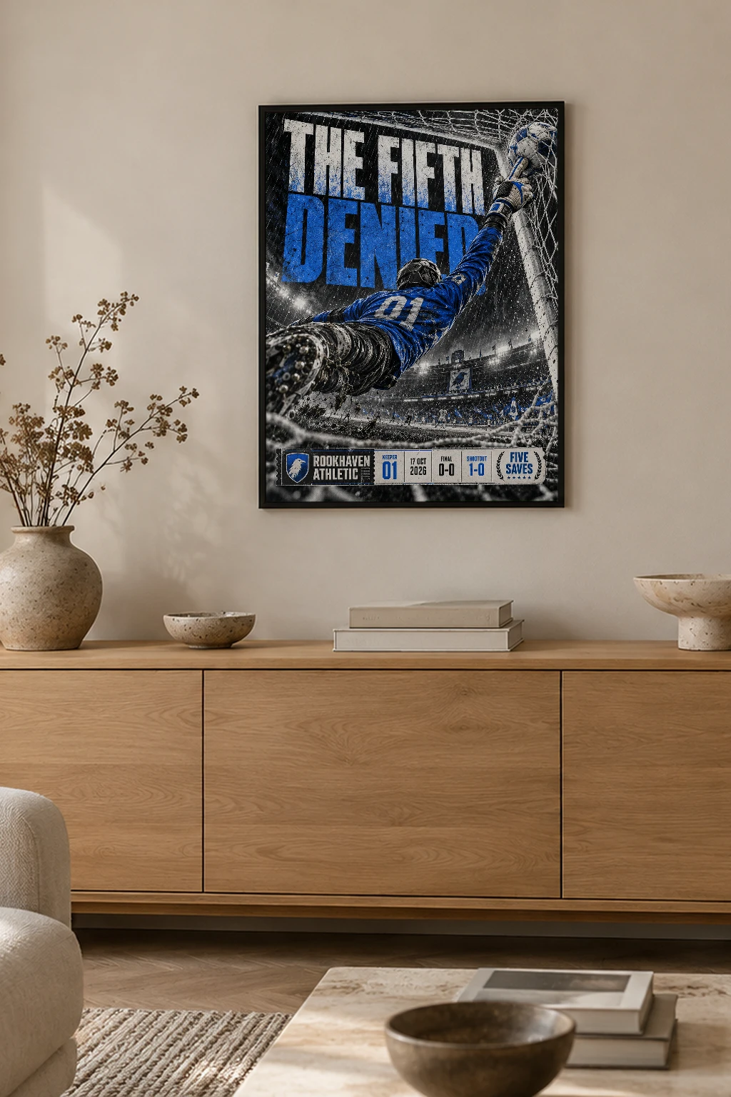 "The Fifth Denied" Premium Wooden Framed Poster