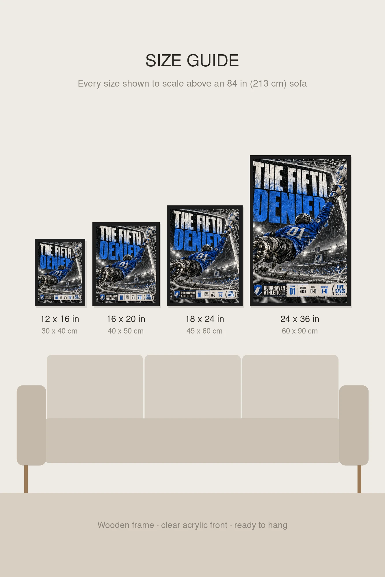 "The Fifth Denied" Premium Wooden Framed Poster