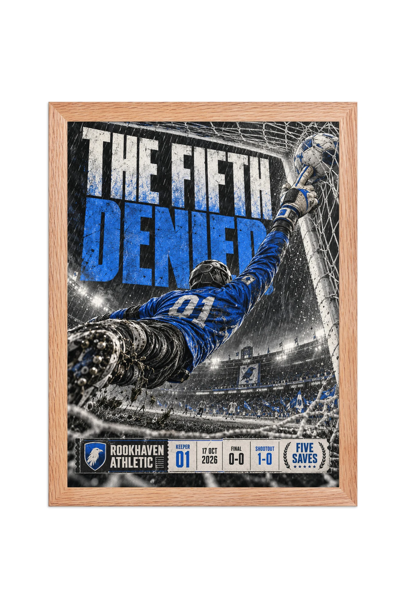 "The Fifth Denied" Premium Wooden Framed Poster