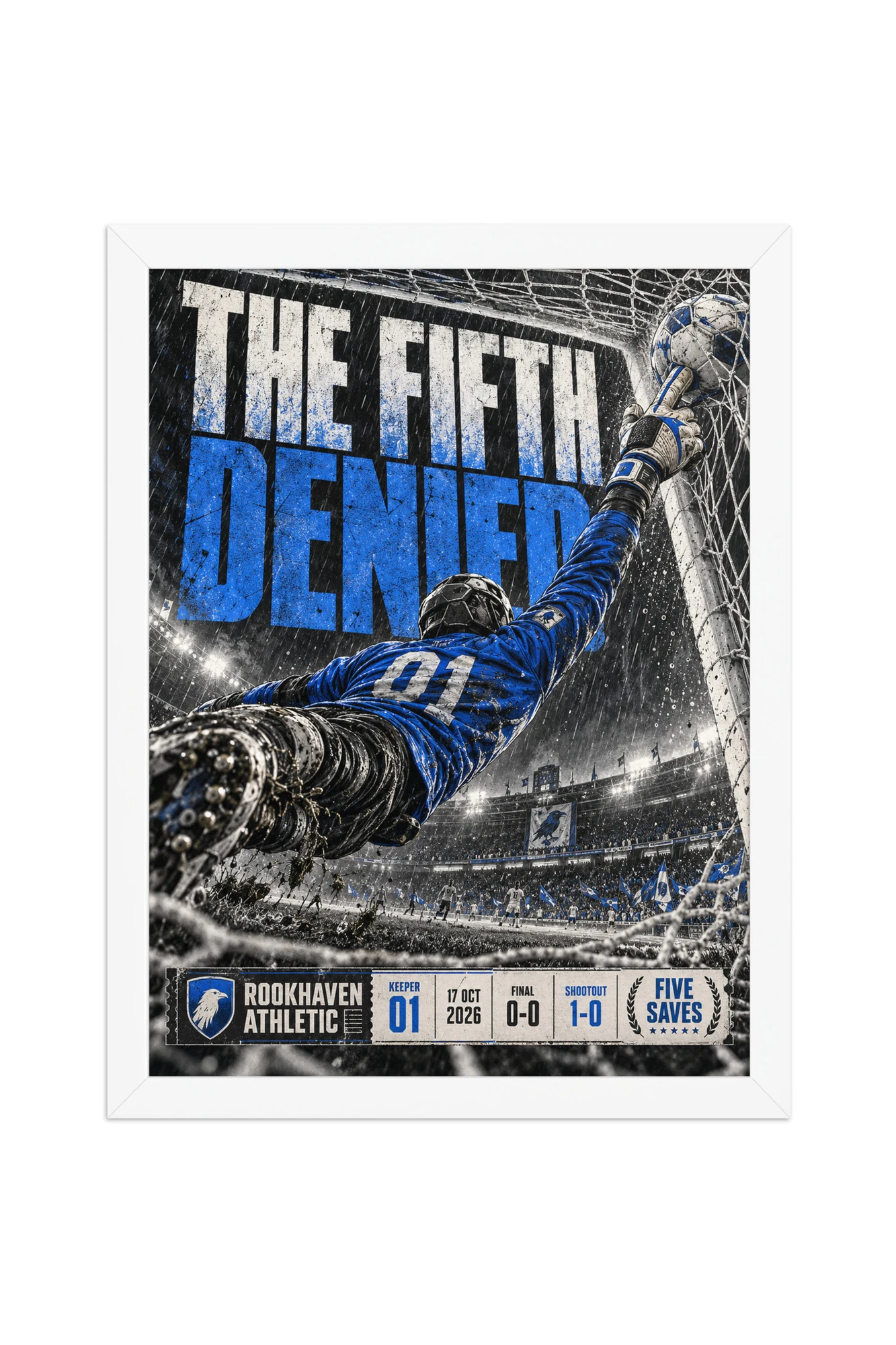"The Fifth Denied" Premium Wooden Framed Poster