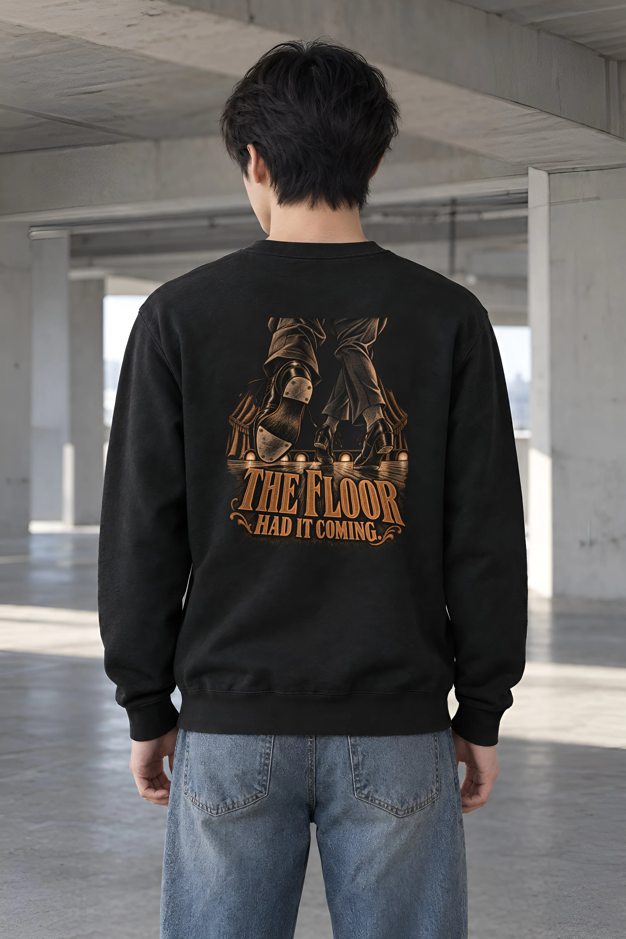 "The Floor Had It Coming" Heavy Blend Unisex Crewneck Sweatshirt