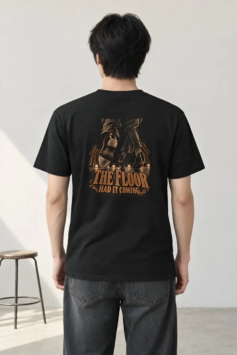 “The Floor Had It Coming” Heavyweight Unisex Crewneck T-shirt