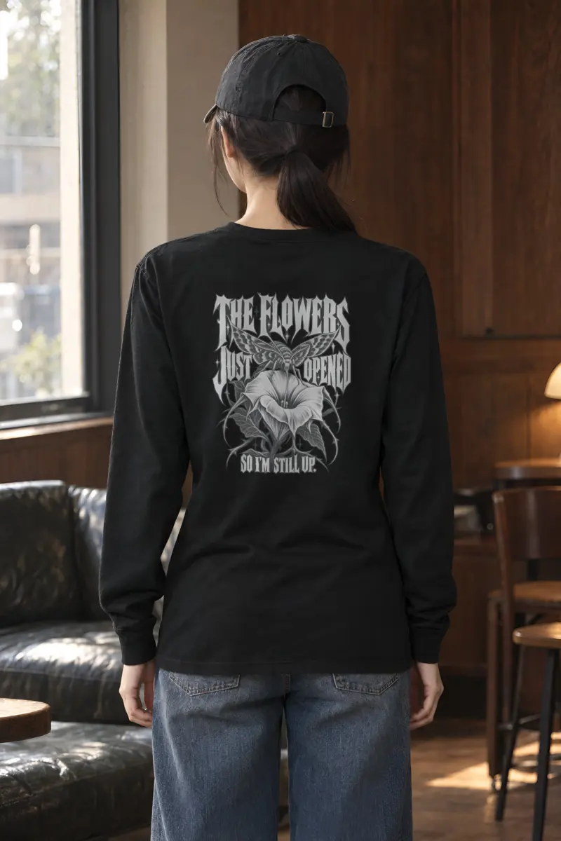 “The Flowers Just Opened” Unisex Longsleeve T-shirt