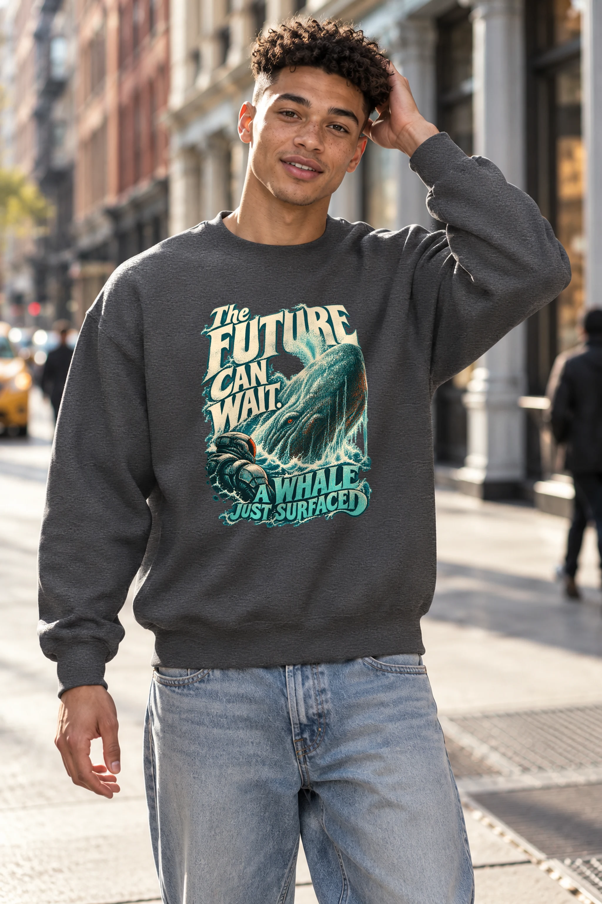 "The Future Can Wait" 1 Crewneck Sweatshirt