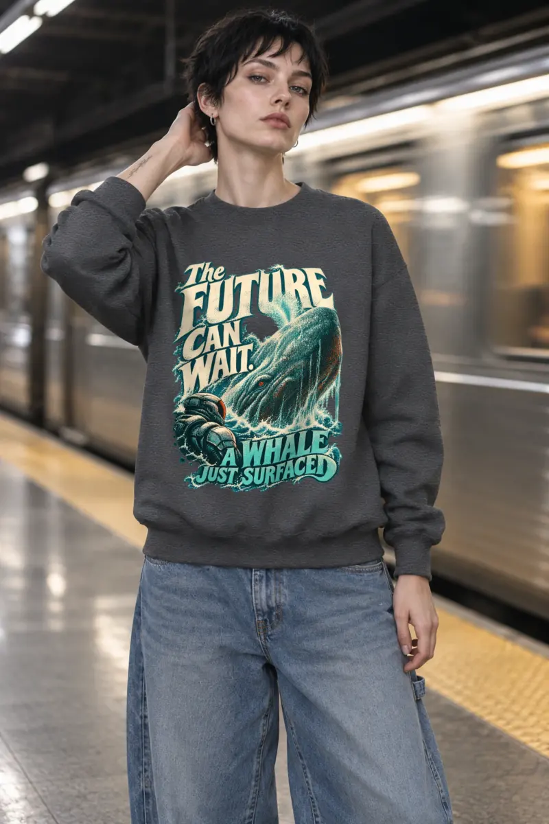 "The Future Can Wait" Unisex Crewneck Sweatshirt