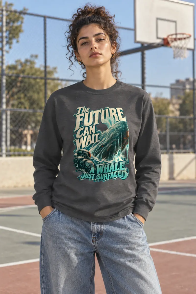 "The Future Can Wait" Unisex Longsleeve T-shirt