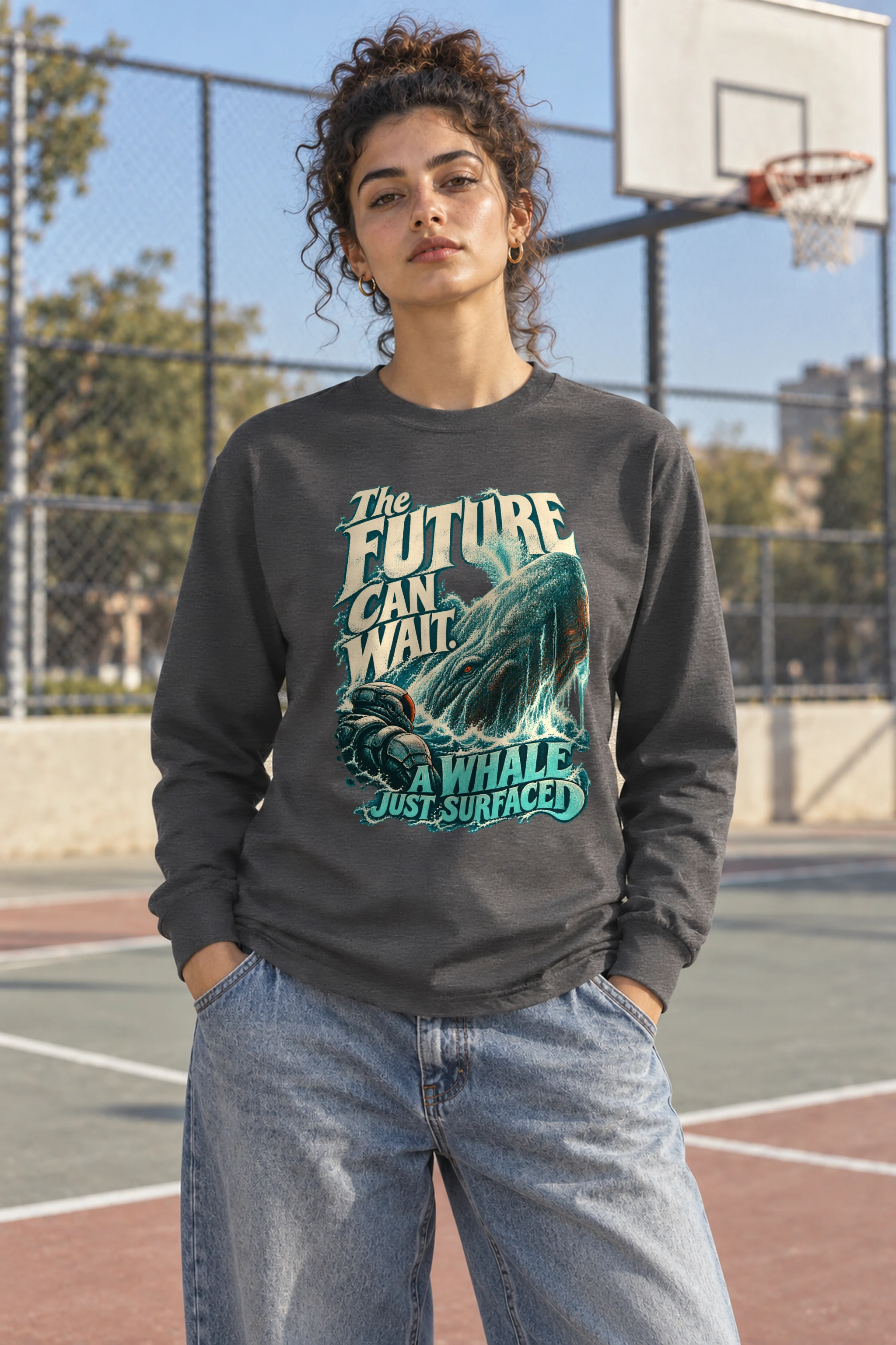 "The Future Can Wait" Unisex Longsleeve T-shirt