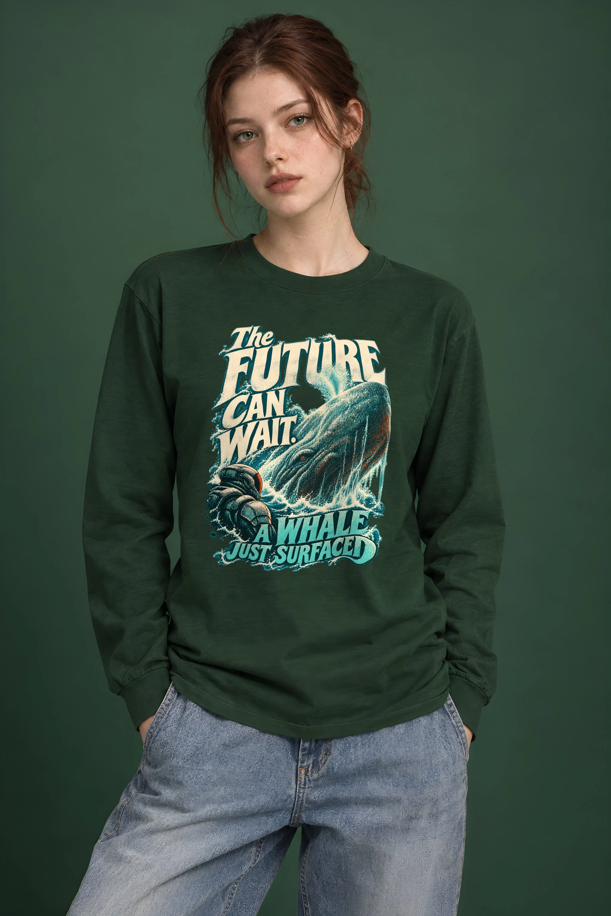 "The Future Can Wait" Unisex Longsleeve T-shirt